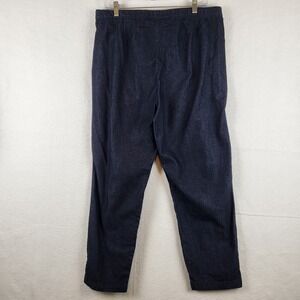 Style & Co Womens Plus Size 16w Dark Wash Denim Side Zip Pants Cropped Leg